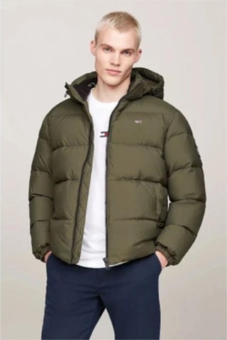 Tommy Hilfiger Tjm Essentıal Ceket Uzunluğu-9449 Yeşil