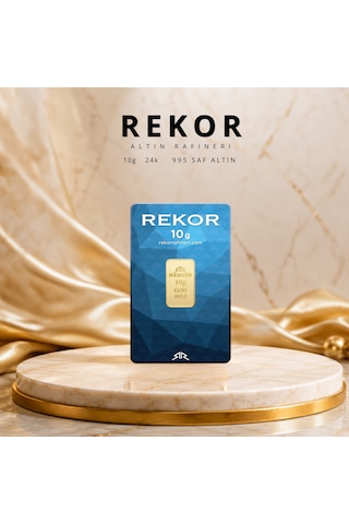 1 Adet 10 Gr 24 Ayar Altın 995 Rekor