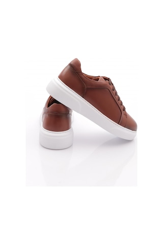 Dgn Tito Erkek Sneakers Ayakkabi Taba Beyaz