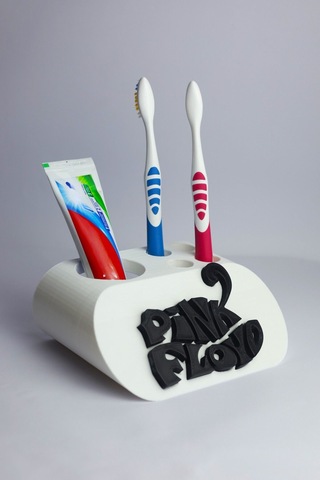 Pink Floyd - Dekoratif Diş Fırçalık Beyaz