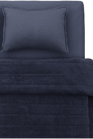 Koza Home Koza Lun İndigo Yatak Örtüsü Takımı Tek Kişilik 9083 170 X 240 indigo