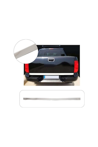 Volkswagen Amarok Uyumlu 2010 Ve Üzeri Krom Bagaj Alt Çıtası Paslanmaz Çelik