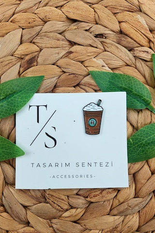 Rozet Takı Aksesuar Kahve Starbuck Coffee Java Chip Chocolate Çok Renkli