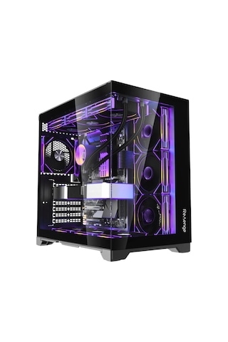 Revenge Supernova x7 ARGB Fanlı ATX Temperli Cam Panel Akvaryum Kumandalı Gaming Bilgisayar Kasası Siyah