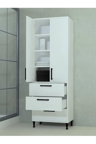 Mobilique 3 Çekmece 2 Kapakli Ay Dolap Mutfak Dolabı