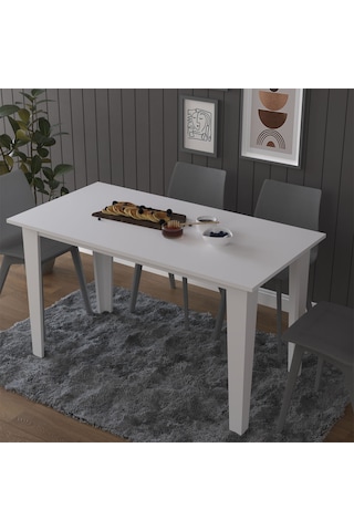 Yemek Masası Ym-01 Beyaz Beyaz