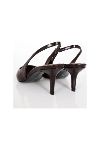 Kahverengi Sivri Burun Slingback 25149 Kahverengi
