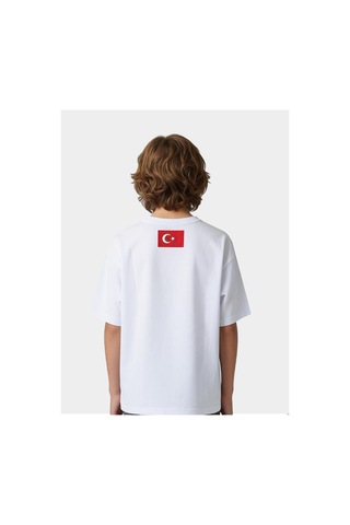 Alglıfe Ay Yıldız Milli Takım Taraftar Çocuk Tişört - Beyaz Soft %100 Pamuk