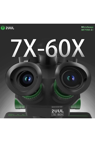 2uul Mc7060-a1 7-60x Senkron Zoom Trinoküler Pcb Mikro Çalışma Mikroskobu