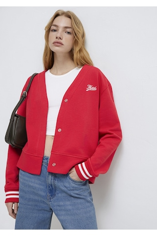 Mavi - Mavi Baskılı Kırmızı Sweatshirt 1s10511-70477 Kırmızı