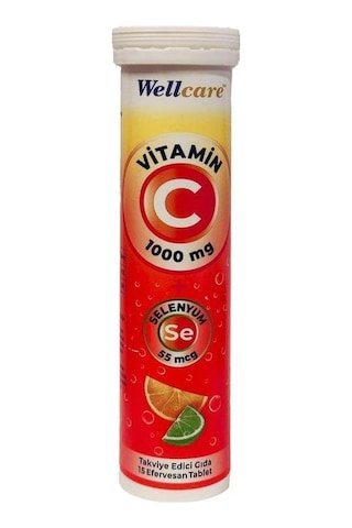 Wellcare Vitamin C 1000 mg Selenyum 55 mcg 15 Efervesan Tablet Wellcare Vitamin C 1000 mg Selenyum 55 mcg 15 Efervesan Tablet