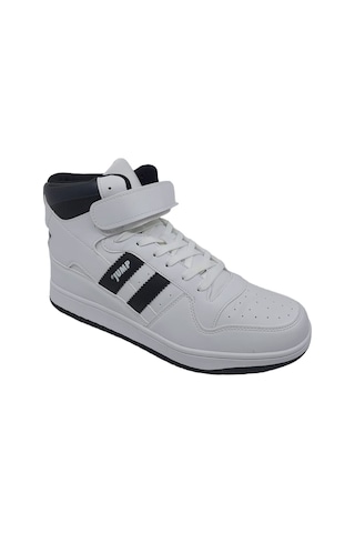 Jump 28504 Beyaz Uzun Bilekli Erkek Sneaker Günlük Spor Ayakkabı Beyaz
