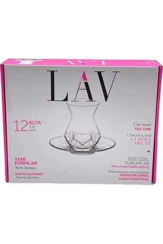 Lav Alya Çay Seti 12 Parça Alyas1 Beyaz