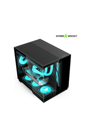 Hyper Rocket V332 Blk Micro-atx Gaming Siyah Oyuncu Kasası + 650w Psu