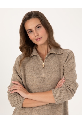 Pierre Cardin Kadın Vizon Kazak /triko 50316329-vr052 Vizon