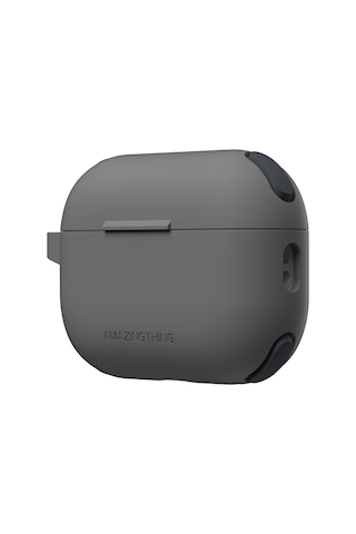 Airpods Pro 2 Uyumlu Amazingthing Airbag Köşe Tasarımlı Omni Serisi Silikon Kapak Siyah