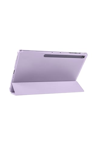 Adige Samsung Galaxy Uyumlu Tab S10 Fe Plus Kılıf Smart Case Kalem Bölmeli Standlı Arkası Buğlu Mika Standlı Kapak