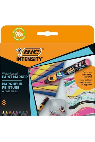 Bic Intensity Paint Marker 8'li Vivid Çok Renkli