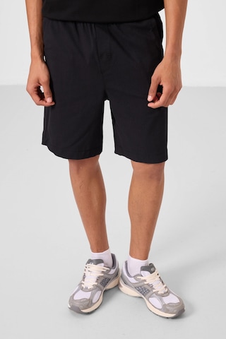 Tommylife Siyah Standart Fit Dokuma Hafif Esnek Chino Erkek Şort - 81293 Siyah
