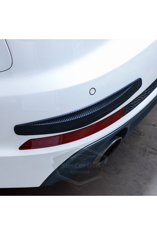 Esnek Tampon Koruma Bandı Tampon Koruyucu Şerit 2 Li Siyah Karbon