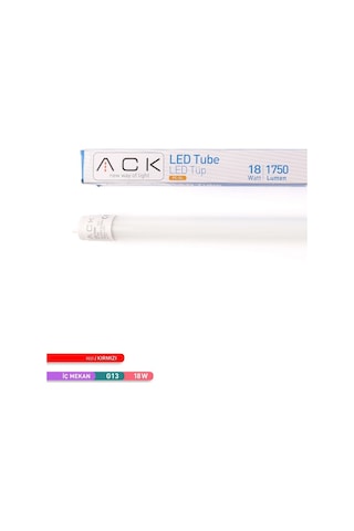 ACK 18W LED Tüp Floresan Ampul Kırmızı G13