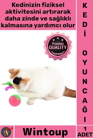 Oyuncak Renkli Tüy Fareli Eğlenceli Hareketli Evcil Hayvan Zinde Tutan Kedi Fare Hacıyatmaz Oyunu