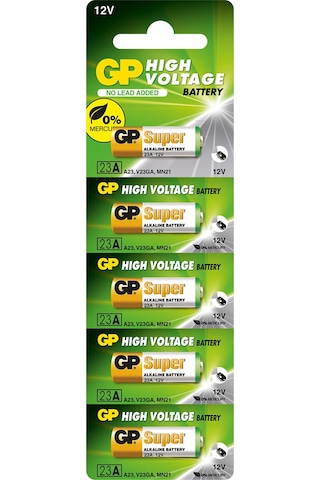 GP Ultra 23A-C5 MN21 12V Alkalin Pil 5'li
