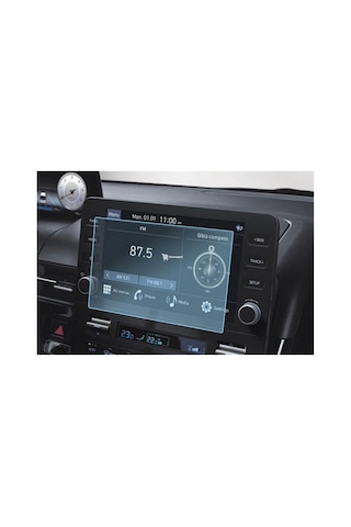 Hyundai Staria Uyumlu 8 İnç Multimedya Araç Ekran Koruyucu Nano Şeffaf 9h Kırılmaz