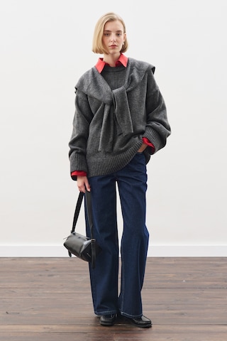 Chunky Oversıze Kazak Antrasit Antrasit