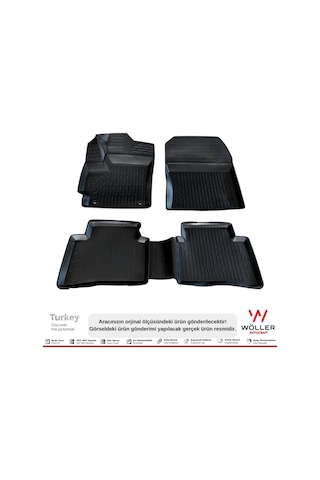 Toyota Corolla Paspas 2019 2023 Arası Uyumlu 3D Havuzlu Wöller Paspas