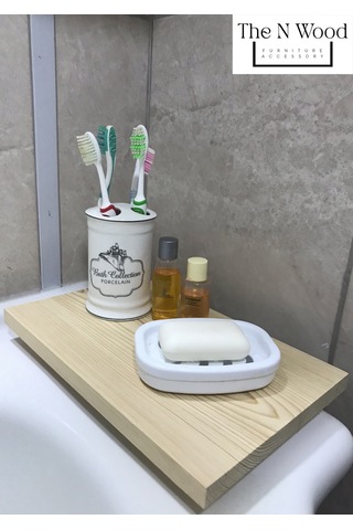 The N Wood Ahşap Ayaklı Kesme Tahtası & Sunumluk Standı