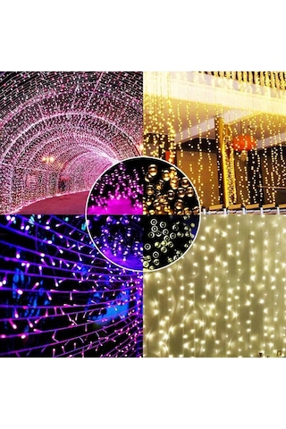Solar Güneş Enerjili Dış Bahçe 8 Modlu 10 Metre 120 Led Dekoratif Aydınlatma Standart
