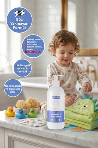 Babyton Set 3'lü Göz Yakmayan Şampuan