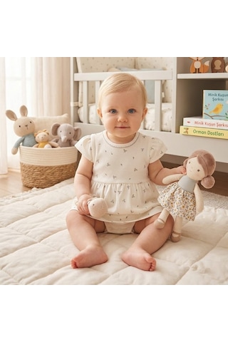 Tiffany Baby & Kids Tiffany Baby Olive Branch Theme Elbise Body 46086 Ekru