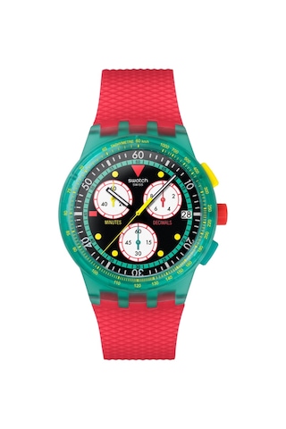 Susg409 Swatch Neon Emerald Chrono Erkek Kol Saati Susg409 Yeşil