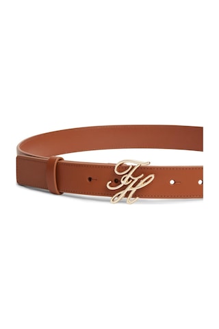 Tommy Hilfiger Th Kadın Script 3.0 Kahverengi Kemer-13688 Kahverengi