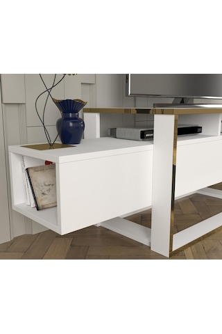 Bianco Tv Sehpası Beyaz - Gold Diğer
