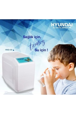 Hyundai Kapalı Kasa Hnd-35 Su Arıtma Cihazı Pompasız 5 Aşamalı Tezgah Altı
