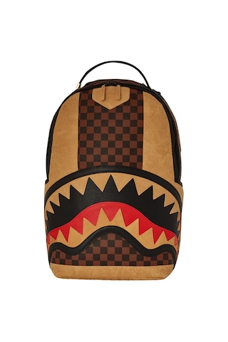 Sprayground Henny Raceway Graff Sırt Çantası, Polyester, Suya Dayanıklı, Şık Ve Dayanıklı Tasarım Kahverengi