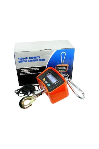500 Kg Dijital Askılı Çengel Baskül Terazi - Yüksek Kapasiteli Hassas Tartım