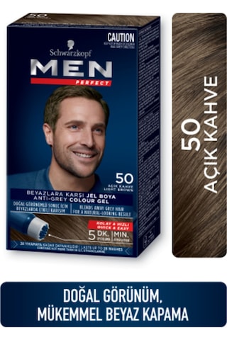 Schwarzkopf Men Açık Kahve Saç Boyası Perfect 50