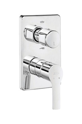 Eca Luna 102167236-kde 2 Yollu Ankastre Banyo Bataryası - Krom