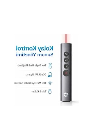 Hp Ss10pro Kablosuz Sunum Kumandası 2.4g Wireless Usb Type-c Alıcı Laser Pointer Şarjlı Batarya Slayt Kontrol Presentation Clicker Ss10pro
