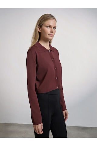 Karaca Kadın Slım Fıt Triko Hırka-bordo 124301040-61-l 120283 Bordo