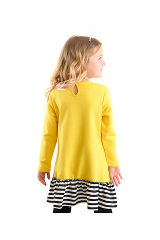 Denokids Arı Sarı Kız Çocuk Elbise Renkli Çok Renkli