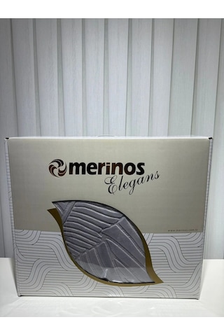 Merinos Elegans Çift Kişilik Battaniye - Gri Gri