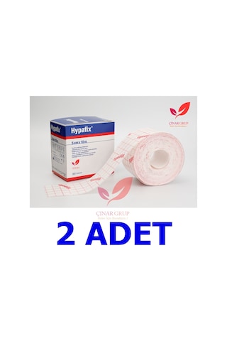Hypafix Hipoalerjenik Şerit Flaster Sargı Tutucu Bant 5 CM x 10 M 2 Adet