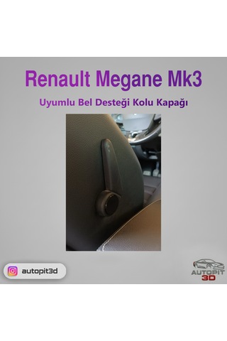 Renault Megane 3 Uyumlu Bel Desteği Kolu Kapağı