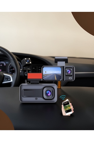 3 Kameralı Dashcam Uczzzdvr1araçkamerası-4
