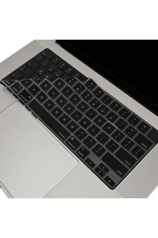 Macbook Us İngilizce Klavye Koruyucu Ansı Amerikan Enter M1-m5 A2681 A3113 A3240 A3449 A2941 A3241 A2442 A2779 A2992 A2485 A2991 Keyboard Cover Touch Id Siyah